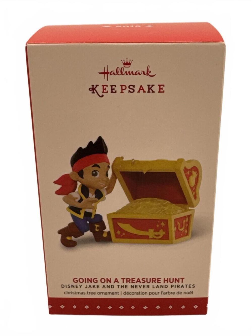 2015 Hallmark GOING ON A TREASURE HUNT Disney Ornament JAKE & NEVER LAND PIRATES